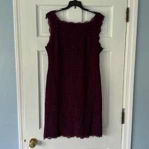 Adrianna Papell Purple Sleeveless Dress (14)